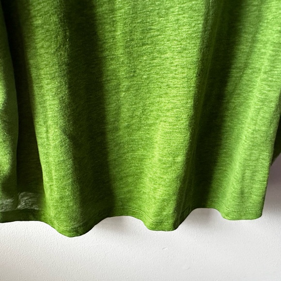 Chico’s Green Rouched Sleeve Top Size XXL - Picture 7 of 9